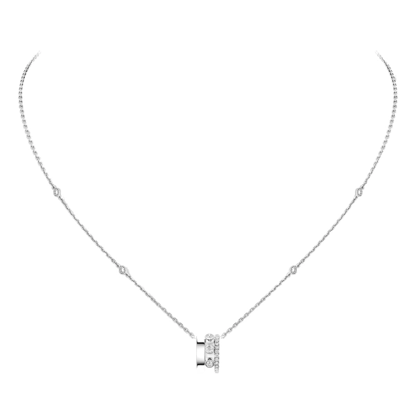 Move Romane Pendant Necklace in 18K White Gold, Small Model