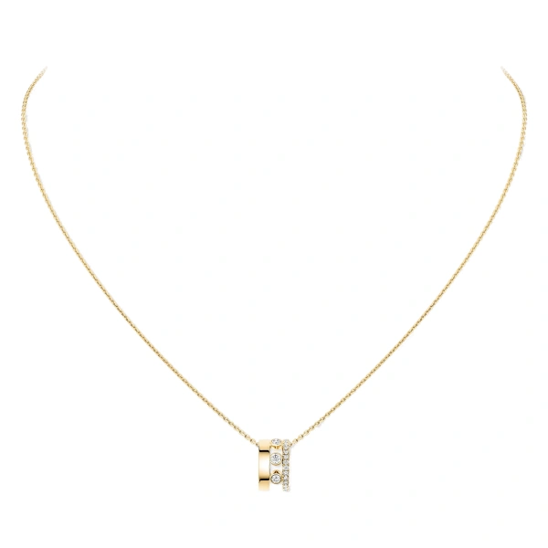 Messika Move Romane Pendant Necklace in 18K Yellow Gold, Large | Fine Necklaces | Coveti