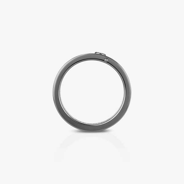 Messika Move Titanium Anthracite Ring in Anthracite Titanium | Fine Rings | Coveti