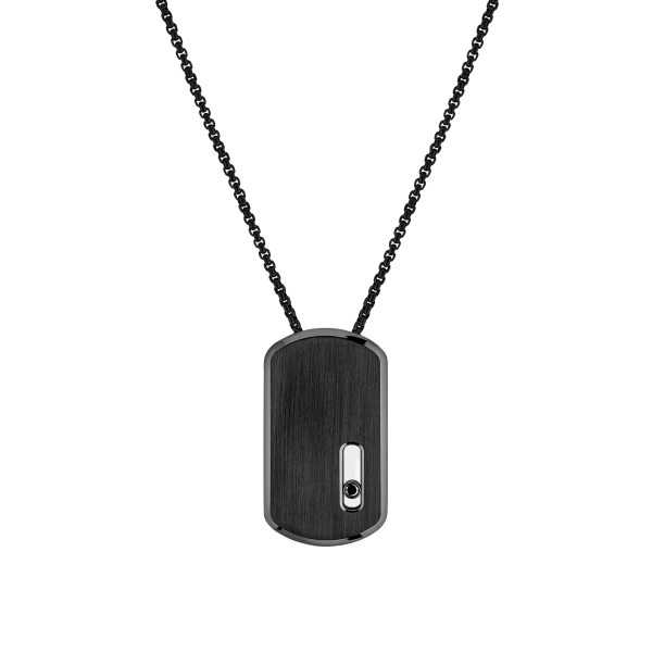 Move Titanium Black Pendant Necklace in Black Titanium