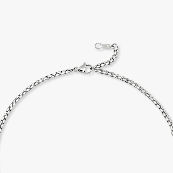 Messika Move Titanium Pendant Necklace in Natural Titanium | Fine Necklaces | Coveti