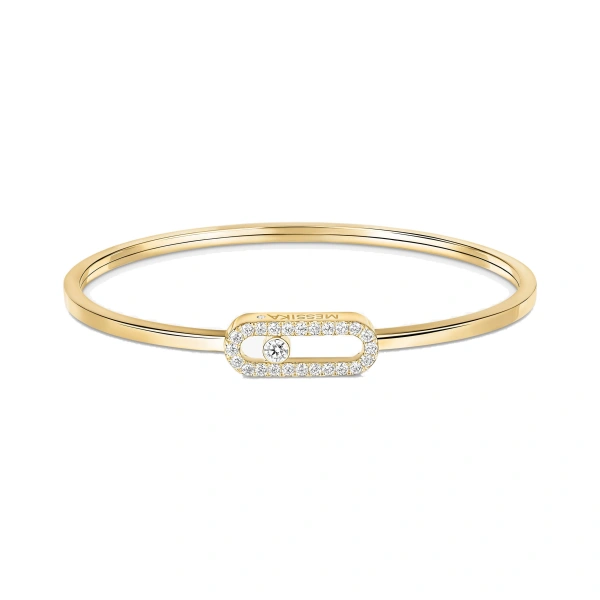 Move Uno Bangle in 18K Yellow Gold, Large Model