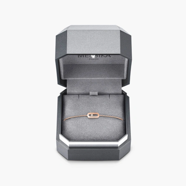 Messika Move Uno Bracelet in 18K Pink Gold, Mini Model | Fine Bracelets | Coveti