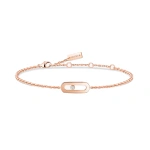 Messika Move Uno Bracelet in 18K Pink Gold | Fine Bracelets | Coveti