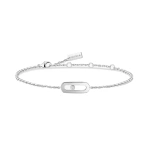 Messika Move Uno Bracelet in 18K White Gold | Fine Bracelets | Coveti