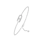 Messika Move Uno Children's Bracelet in 18K White Gold, Mini Model | Fine Bracelets | Coveti