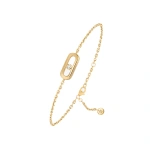 Messika Move Uno Children's Bracelet in 18K Yellow Gold, Mini Model | Fine Bracelets | Coveti