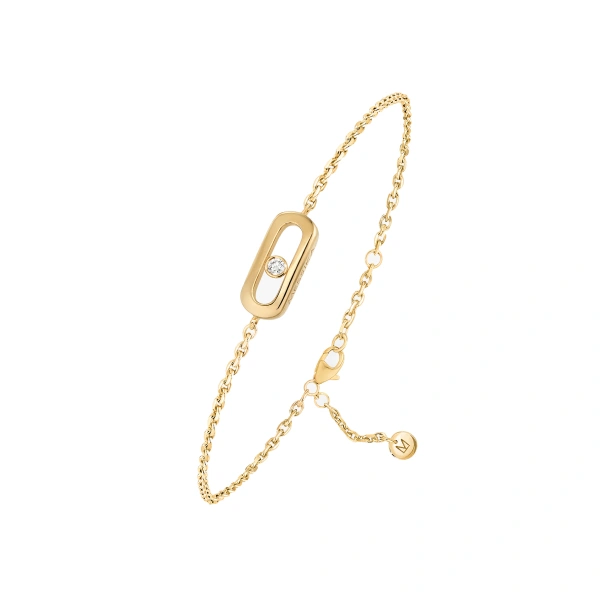 Messika Move Uno Children's Bracelet in 18K Yellow Gold, Mini Model | Fine Bracelets | Coveti