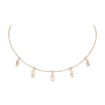 Messika Move Uno Choker Necklace in 18K Pink Gold | Fine Necklaces | Coveti