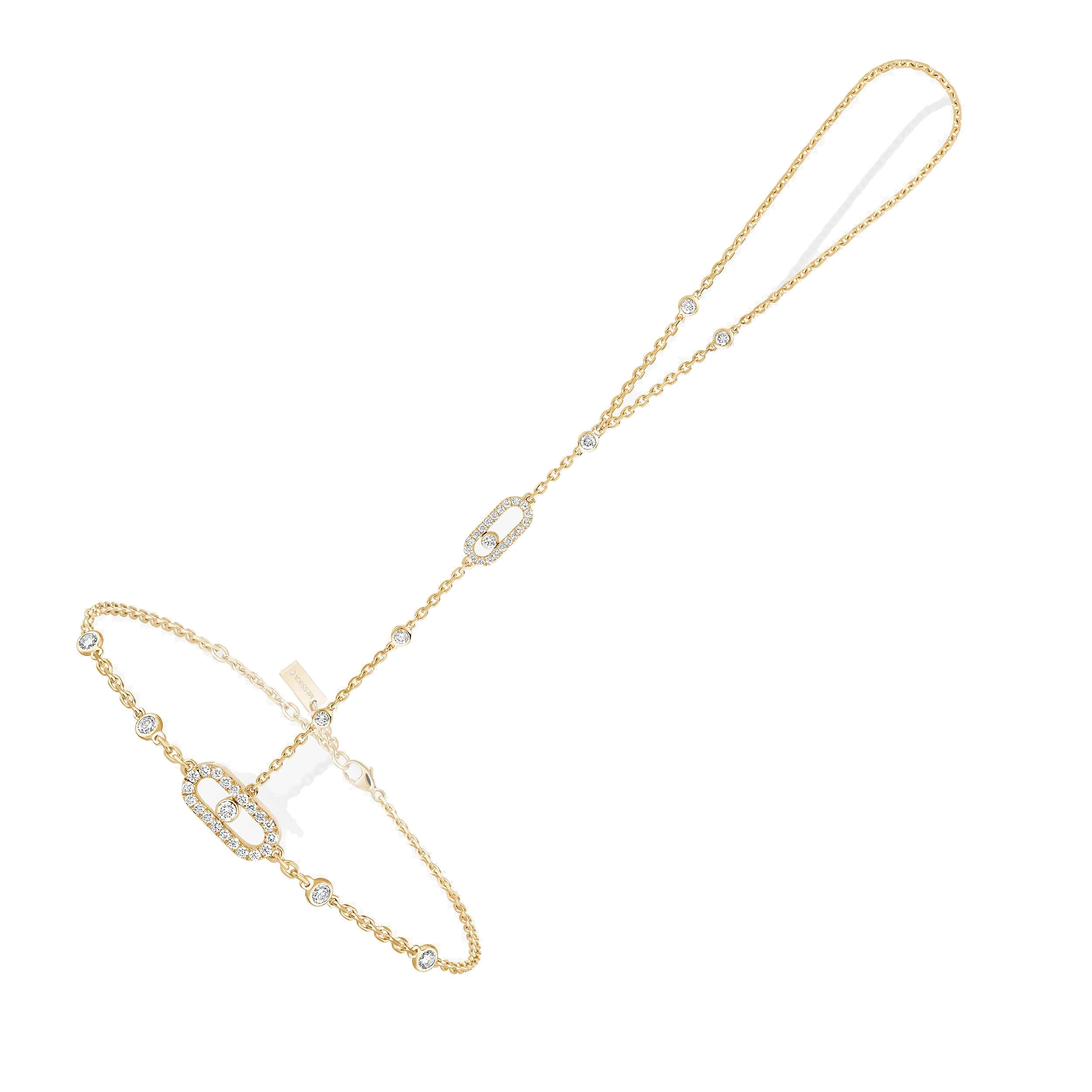 Messika Move Uno Hand Bracelet in 18K Yellow Gold Messika Move Uno Hand Bracelet in 18K Yellow Gold | Fine Bracelets | Coveti
