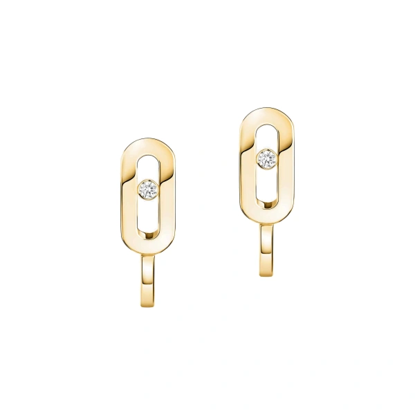 Move Uno Mini Hoop Earrings in 18K Yellow Gold