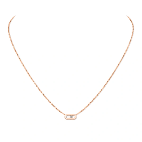 Move Uno Necklace in 18K Pink Gold, Mini Model