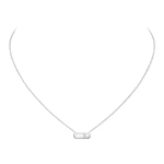 Messika Move Uno Necklace in 18K White Gold | Fine Necklaces | Coveti