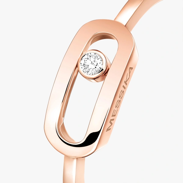 Messika Move Uno Ring in 18K Pink Gold, Small Model | Fine Rings | Coveti