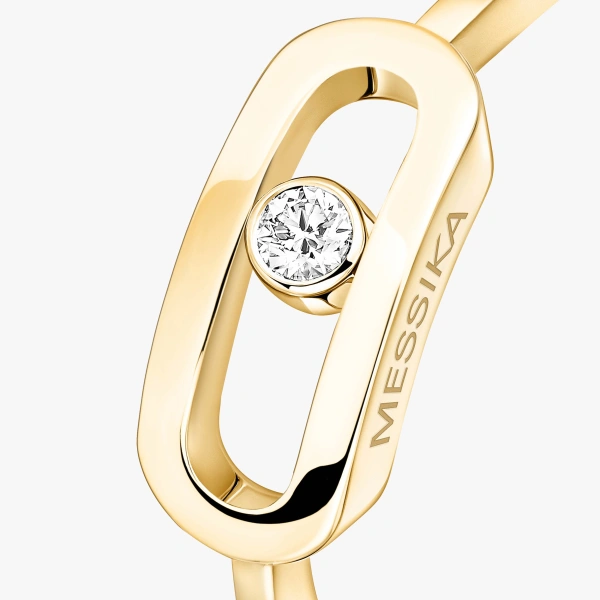 Messika Move Uno Ring in 18K Yellow Gold, Large Model | Fine Rings | Coveti