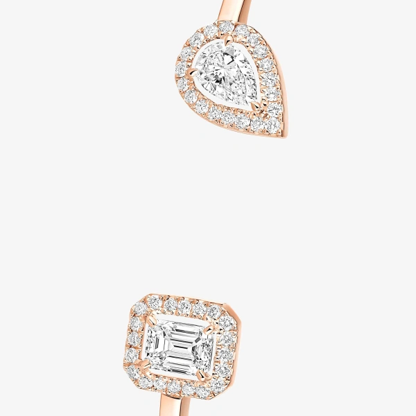 Messika My Twin Bangle in 18K Pink Gold, Small Model | Fine Bracelets | Coveti