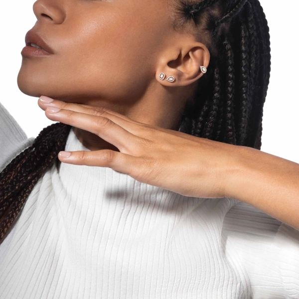Messika My Twin Ear Cuff in 18K White Gold, Ref. 07442 | Fine Earrings | Coveti