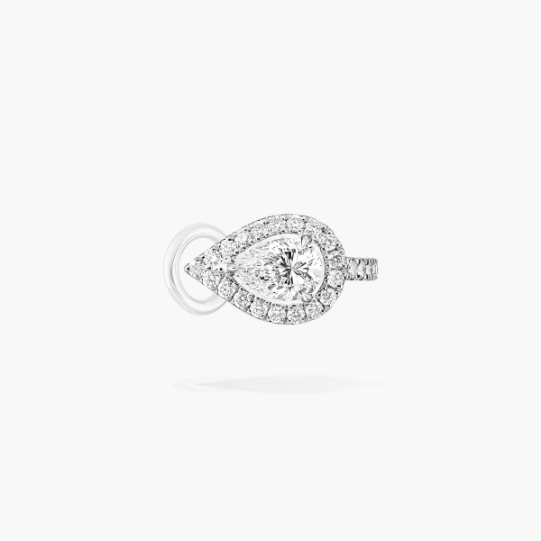 Messika My Twin Ear Cuff in 18K White Gold, Ref. 07442 | Fine Earrings | Coveti