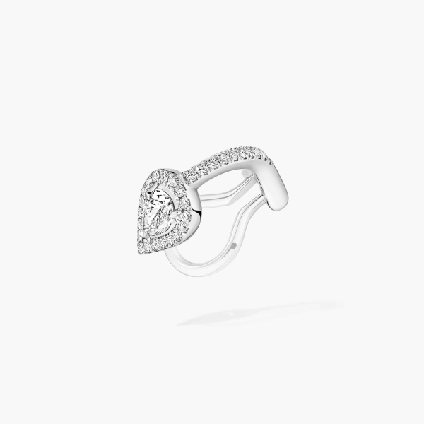 Messika My Twin Ear Cuff in 18K White Gold, Ref. 07442 | Fine Earrings | Coveti