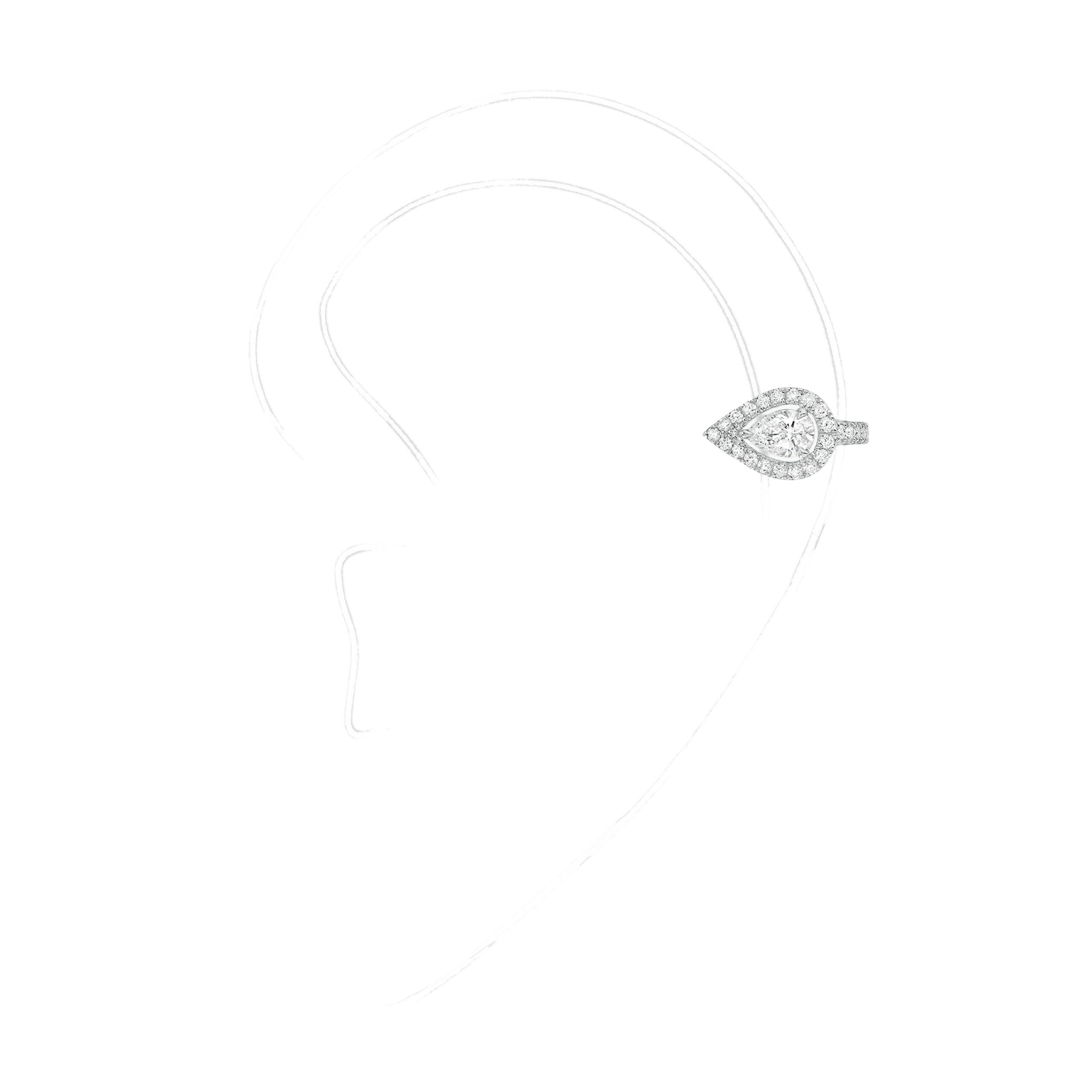 Messika My Twin Ear Cuff in 18K White Gold, Ref. 07442 Messika My Twin Ear Cuff in 18K White Gold, Ref. 07442 | Fine Earrings | Coveti
