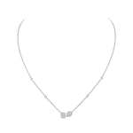 Messika My Twin Necklace in 18K White Gold | Fine Necklaces | Coveti