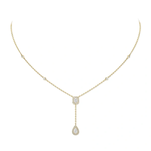 My Twin Tie Necklace in 18K Yellow Gold