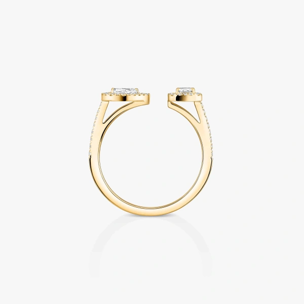 Messika My Twin Toi & Moi Ring in 18K Yellow Gold, Small Model | Fine Rings | Coveti