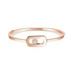 Messika So Move Bangle in 18K Pink Gold | Fine Bracelets | Coveti