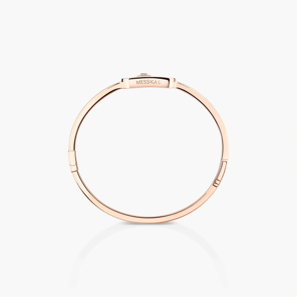 Messika So Move Bangle in 18K Pink Gold | Fine Bracelets | Coveti