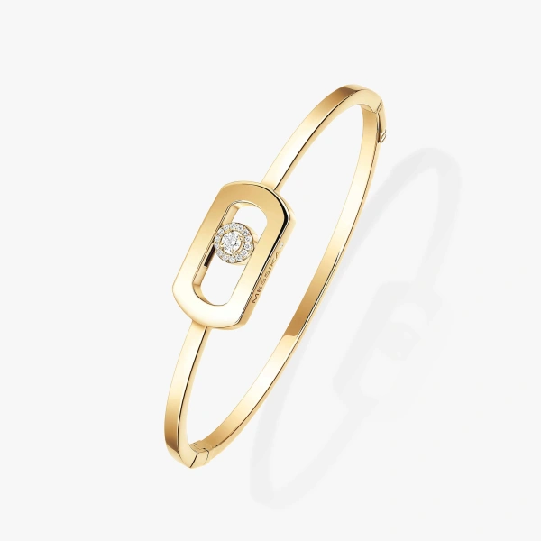 Messika So Move Bangle in 18K Yellow Gold | Fine Bracelets | Coveti