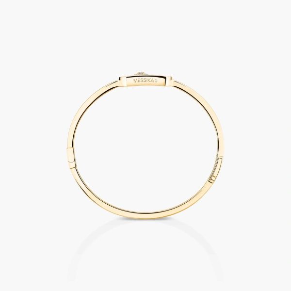 Messika So Move Bangle in 18K Yellow Gold | Fine Bracelets | Coveti