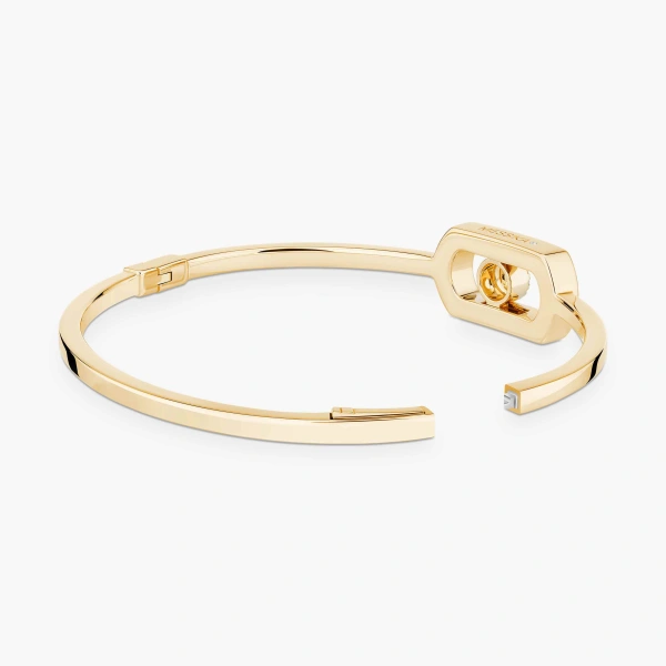 Messika So Move Bangle in 18K Yellow Gold | Fine Bracelets | Coveti