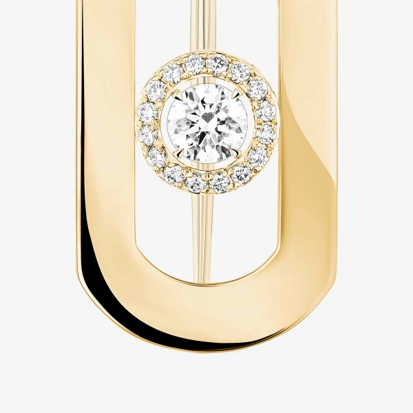 Messika So Move Brooch in 18K Yellow Gold | Fine Brooches | Coveti