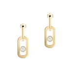 Messika So Move Drop Earrings in 18K Yellow Gold | Fine Earrings | Coveti