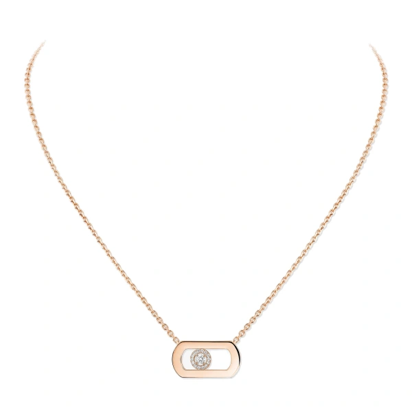 Messika So Move Necklace in 18K Pink Gold | Fine Necklaces | Coveti
