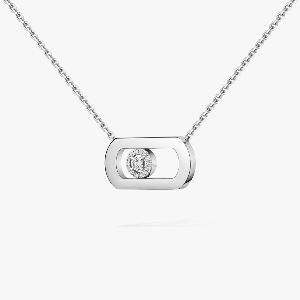 Messika So Move Necklace in 18K White Gold | Fine Necklaces | Coveti