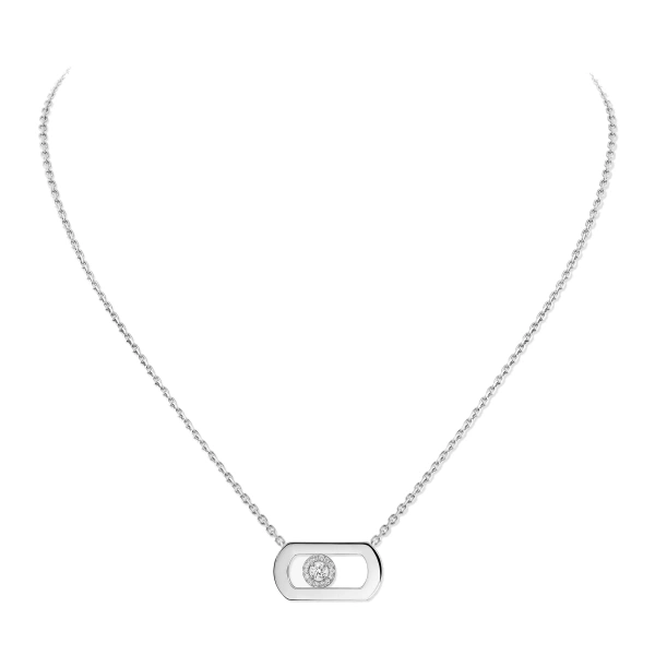 Messika So Move Necklace in 18K White Gold | Fine Necklaces | Coveti