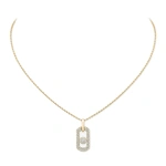 Messika So Move Pave Necklace in 18K Yellow Gold | Fine Necklaces | Coveti