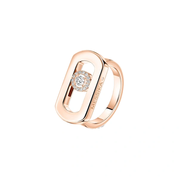 Messika So Move Ring in 18K Pink Gold | Fine Rings | Coveti
