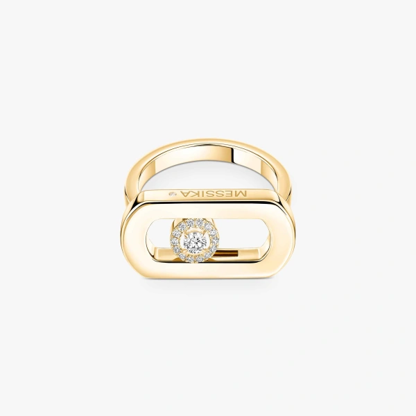 Messika So Move Ring in 18K Yellow Gold | Fine Rings | Coveti