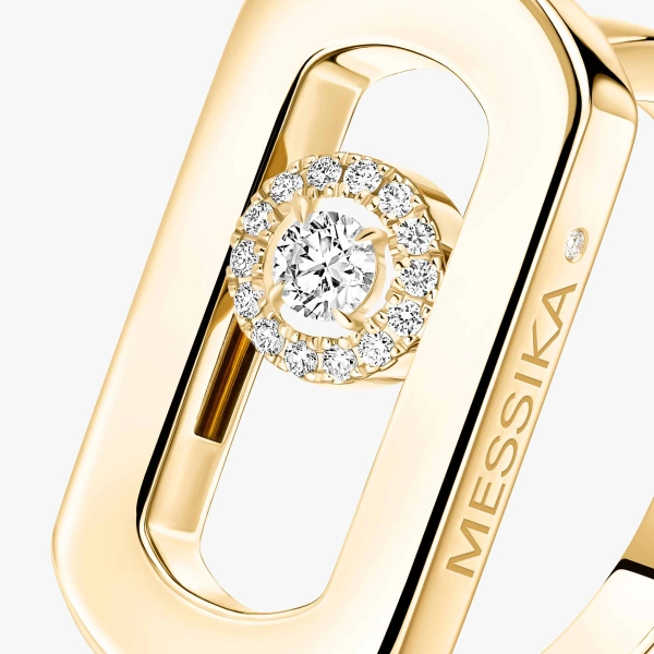 Messika So Move Ring in 18K Yellow Gold | Fine Rings | Coveti