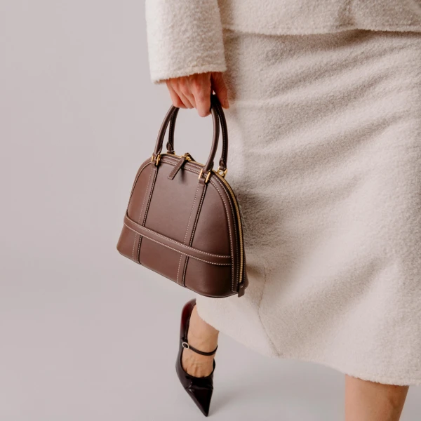 Mlouye 12 Bag in Truffle Green | Totes & Top-Handle Bags | Coveti