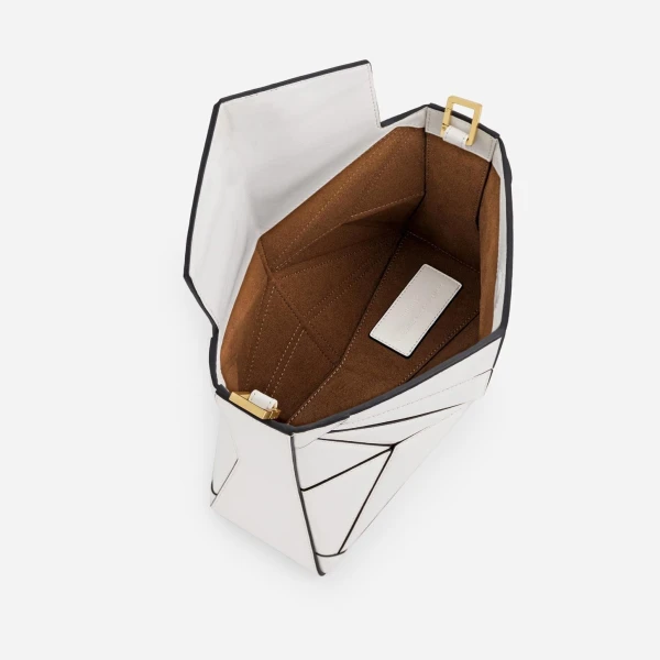 Mlouye Atlas Bag in White | Shoulder & Crossbody Bags | Coveti