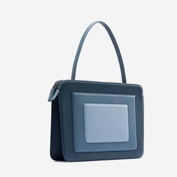 Mlouye Business Bag in Denim | Shoulder & Crossbody Bags | Coveti