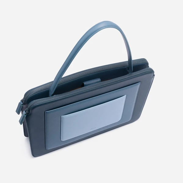 Mlouye Business Bag in Denim | Shoulder & Crossbody Bags | Coveti