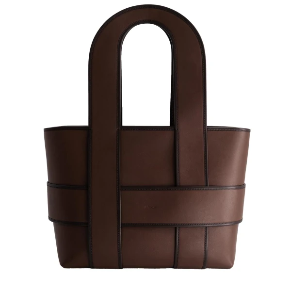 Checker Tote XL in Espresso