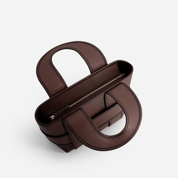 Mlouye Checker Tote in Espresso | Totes & Top-Handle Bags | Coveti