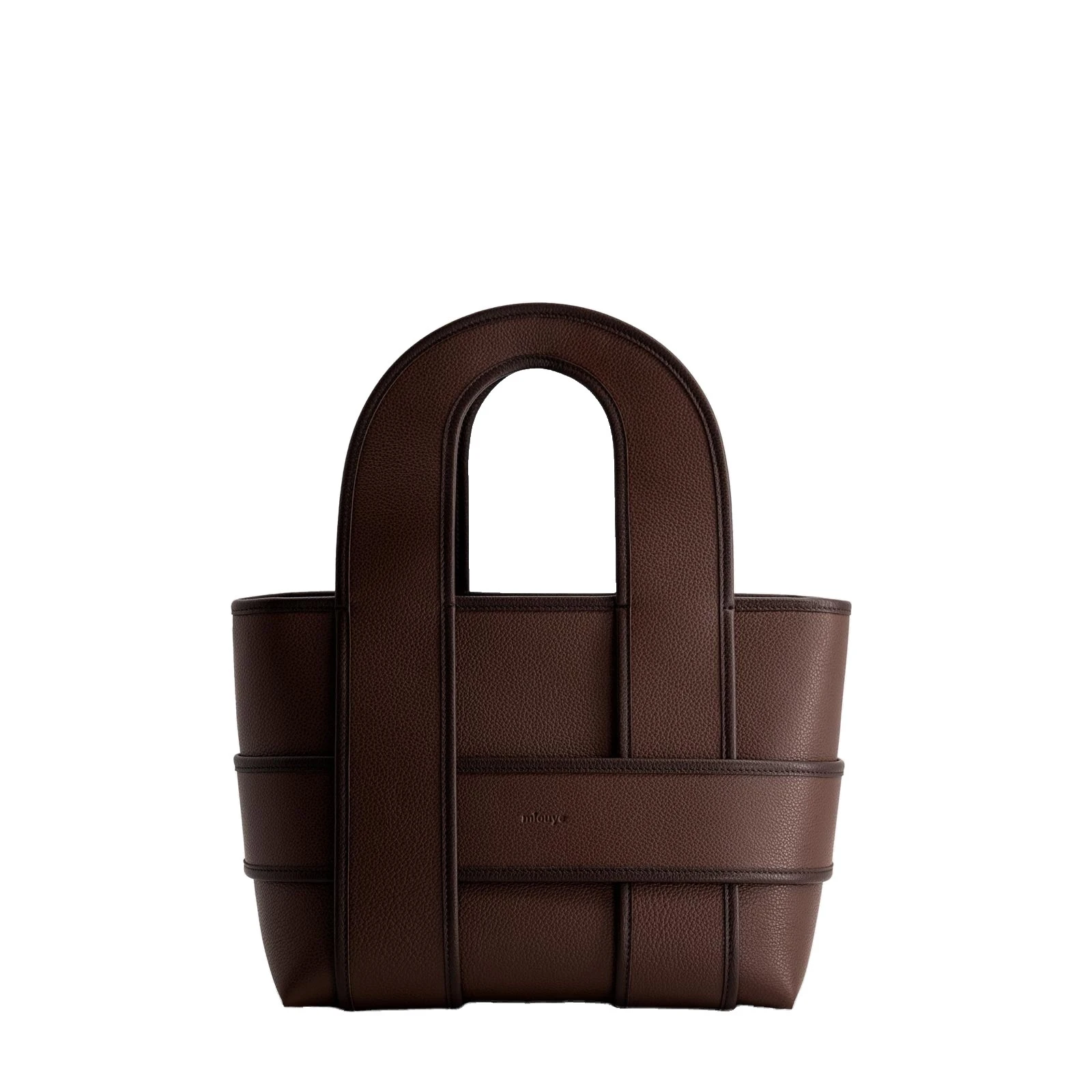 Mlouye Checker Tote in Espresso Mlouye Checker Tote in Espresso | Totes & Top-Handle Bags | Coveti