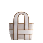 Mlouye Checker Tote in Milky | Totes & Top-Handle Bags | Coveti