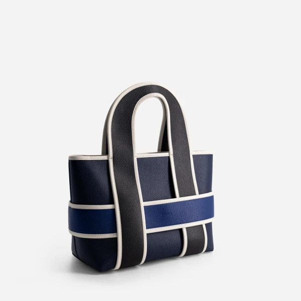 Mlouye Checker Tote in Royal Blue | Totes & Top-Handle Bags | Coveti